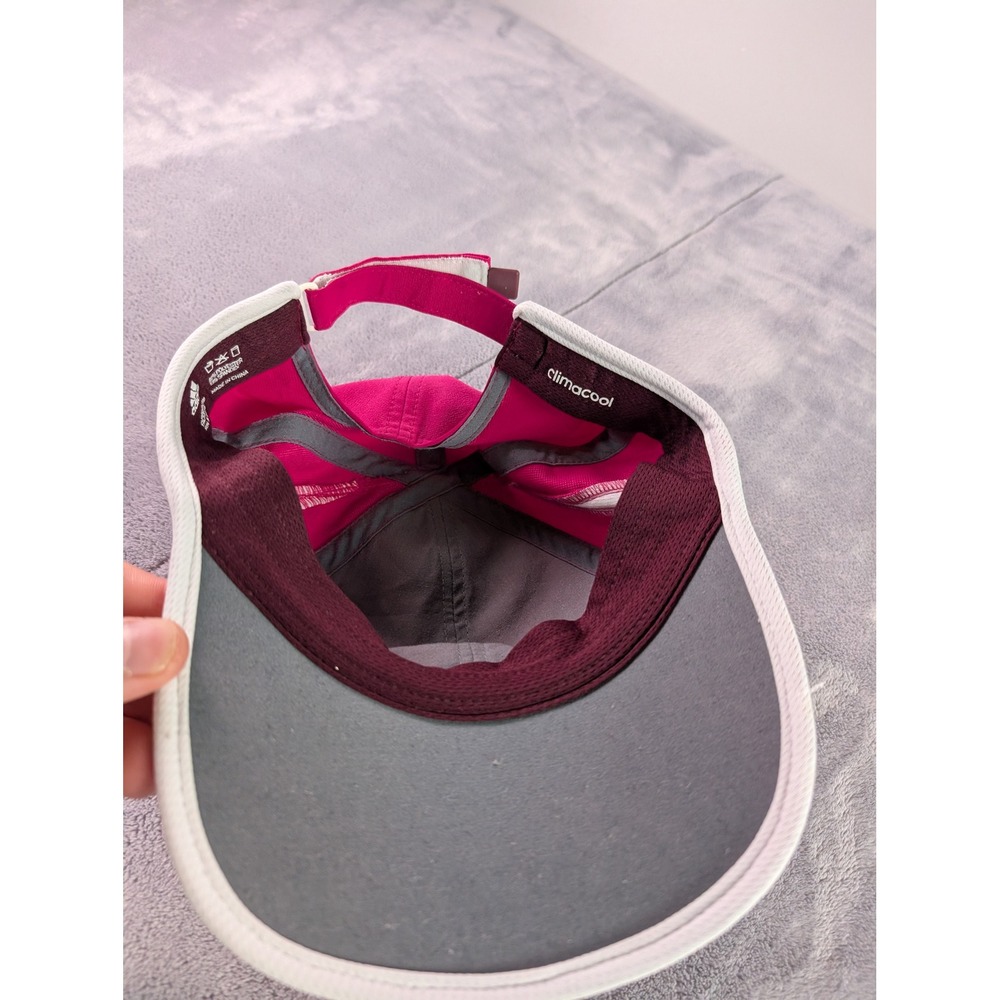 Adidas Adizero Climacool Womens Running Hat Pink White Adjustable Cap C118 - Picture 6 of 8
